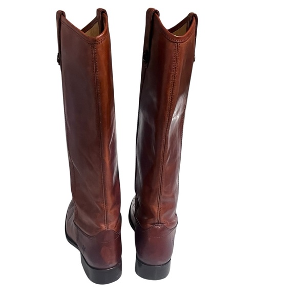 FRYE Melissa Button Leather Riding Boots – Cognac Brown – Size 6.5B - Picture 8 of 15